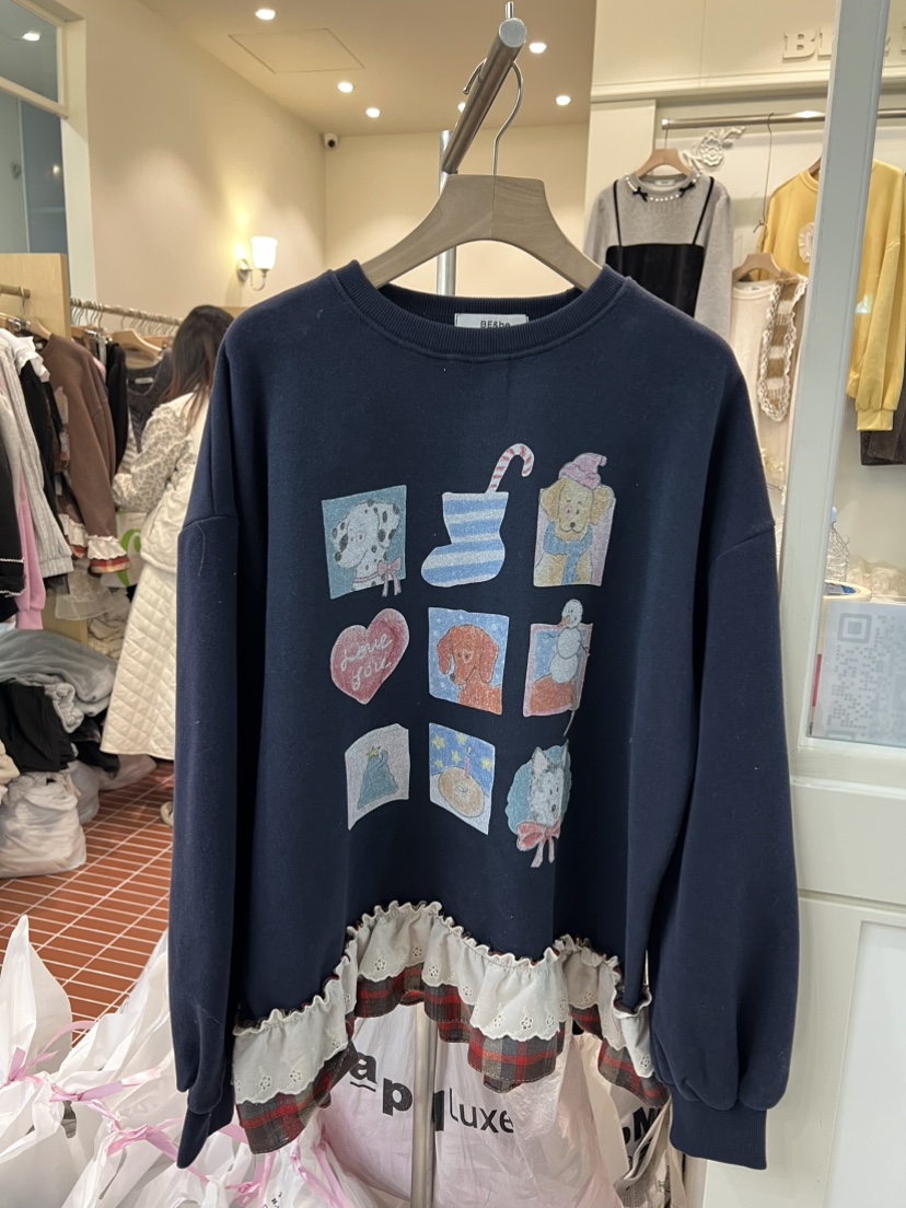 BE&amp;BE東大門㊣直郵女裝新品推薦人氣職業時尚真品衛衣BE&be衛衣圖色2