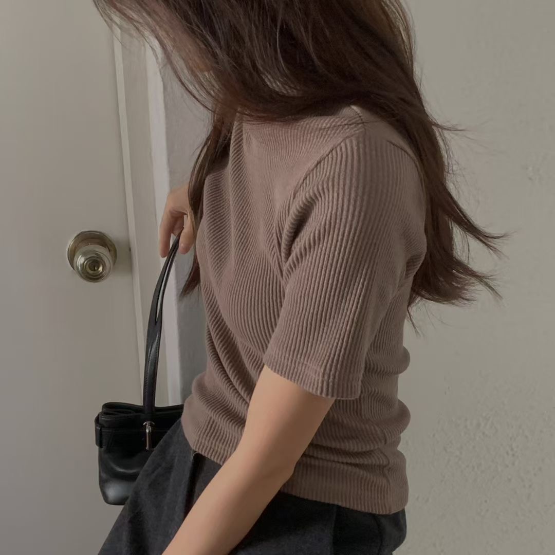 BREEZE-OT東大門㊣實拍女裝新品推薦25秋冬時尚真品T恤高領BREEZE-OTT恤