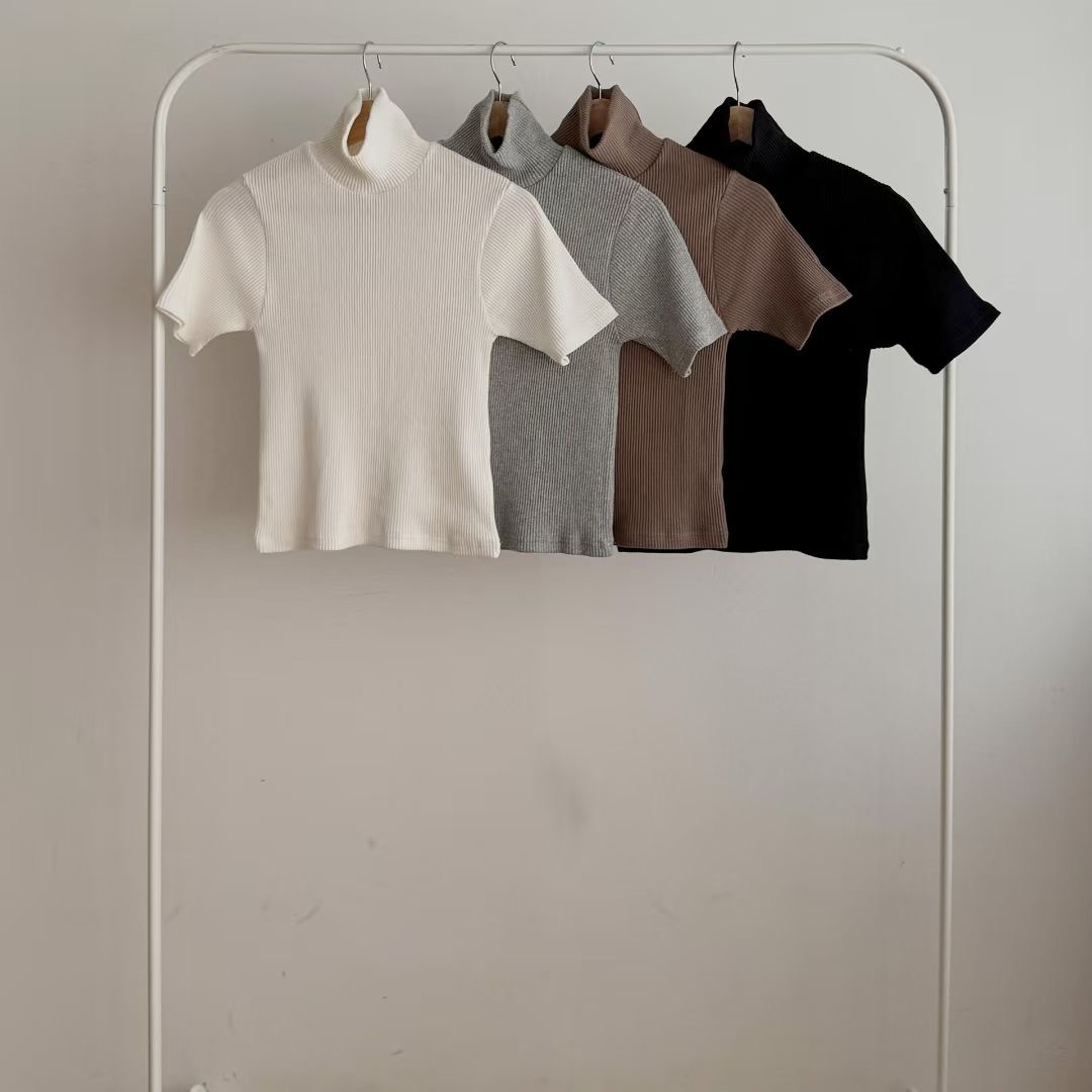 BREEZE-OT東大門㊣實拍女裝新品推薦25秋冬時尚真品T恤高領BREEZE-OTT恤圖色4左四色