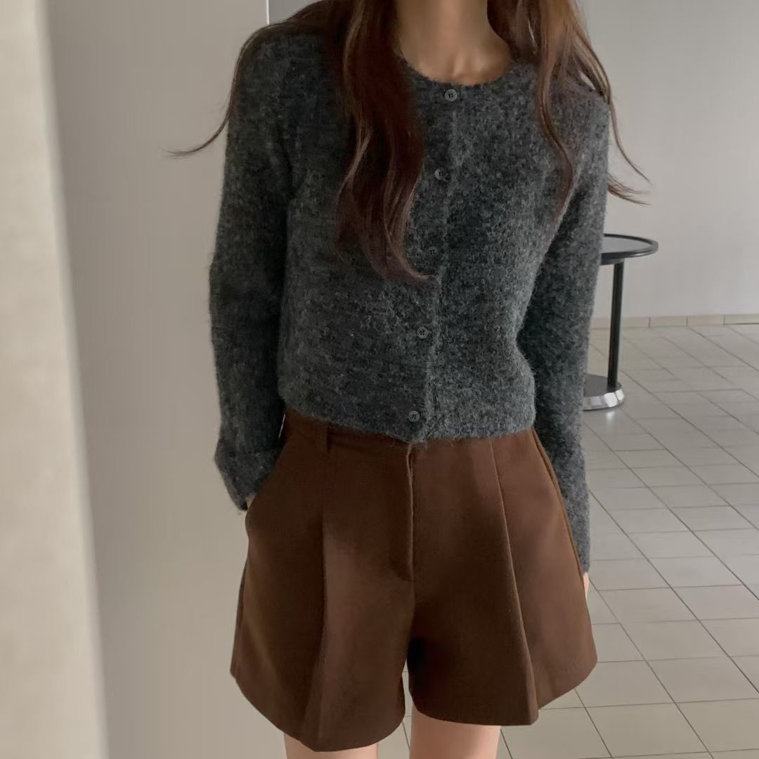 BREEZE-OT韓國直郵㊣女士新品時尚職業推薦針織衫圓領開衫BREEZE-OT針織衫