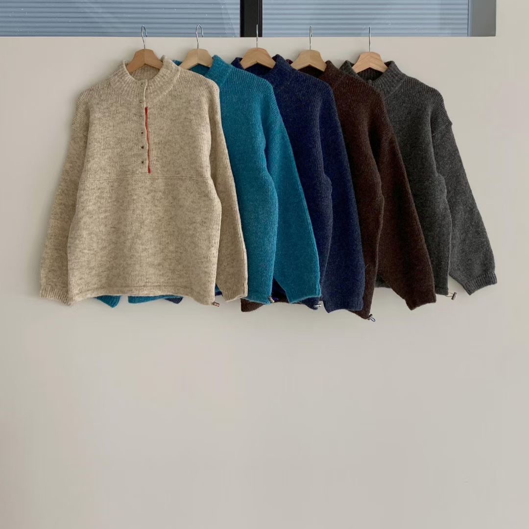 BREEZE-OT韓國代購㊣女裝新品25秋冬人氣時尚休閑熱賣針織衫BREEZE-OT針織衫圖色5左五色