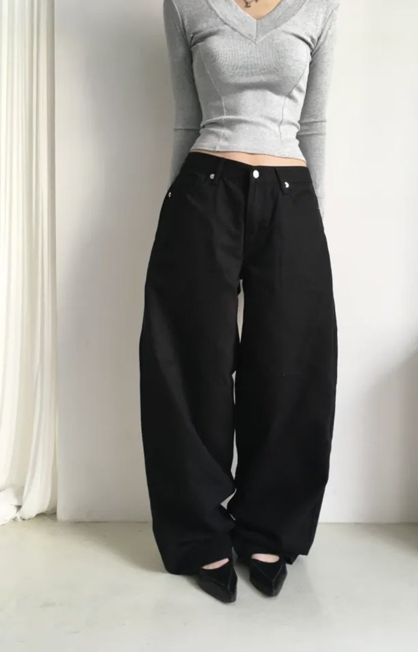 OOT韓國直郵㊣女裝新款人氣熱賣時尚推薦休閑真品職業牛仔褲OOT牛仔褲圖色2