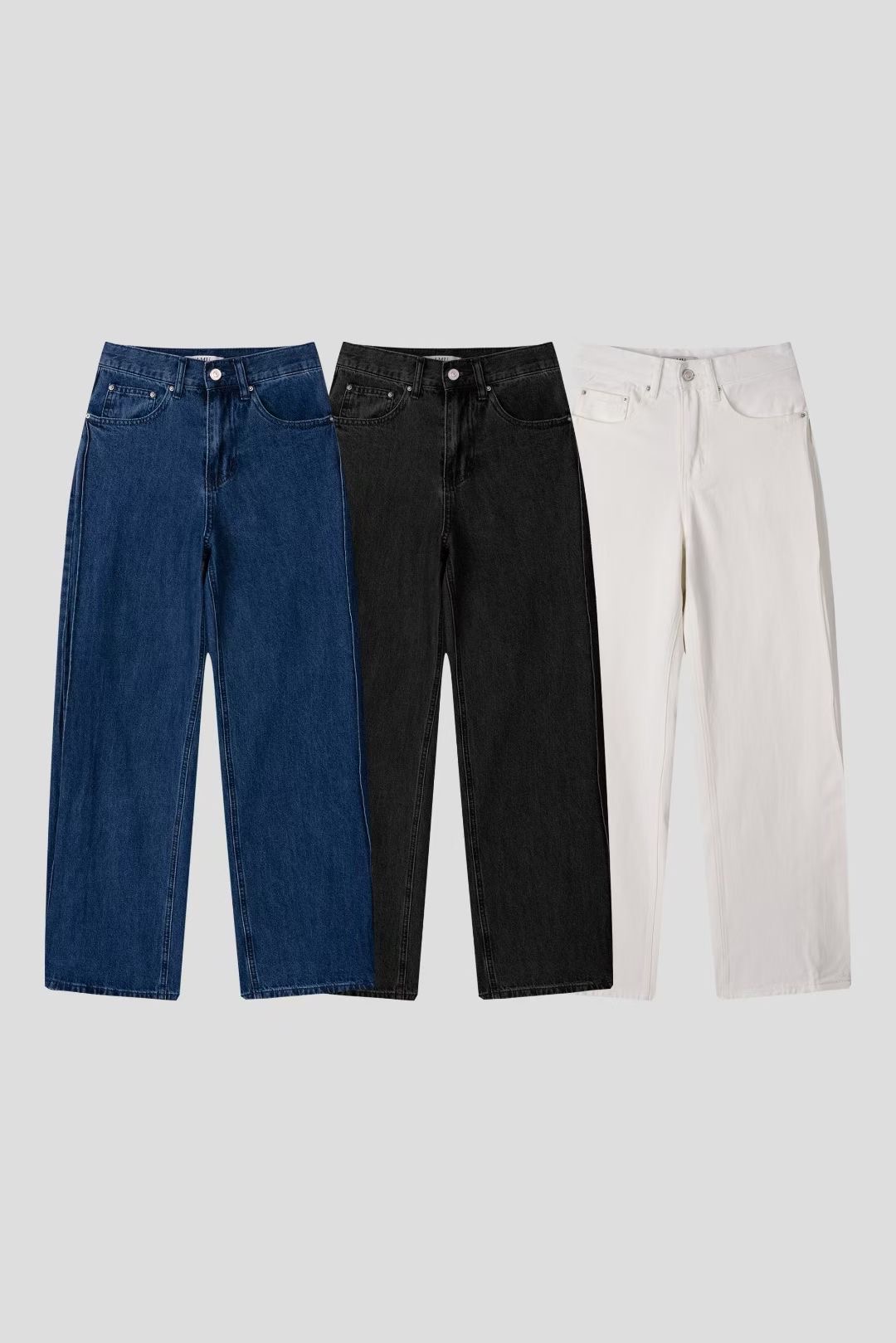 THE GGON韓國代購㊣女裝新款25秋冬真品休閑人氣職業牛仔褲THE GGON牛仔褲圖色3左三色