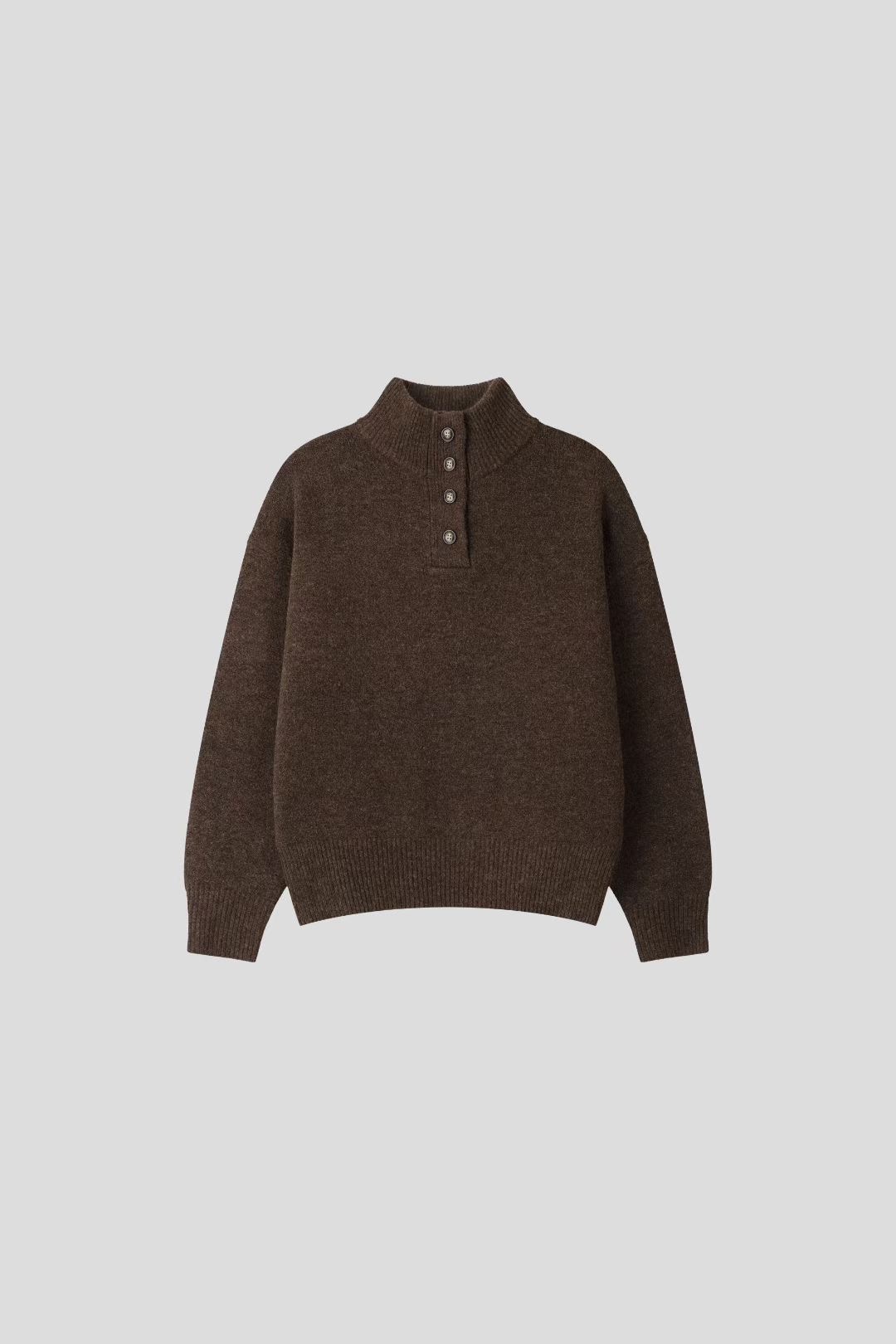 THE GGON東大門㊣代購女裝新款休閑真品25秋冬熱賣針織衫紐扣THE GGON針織衫圖色3