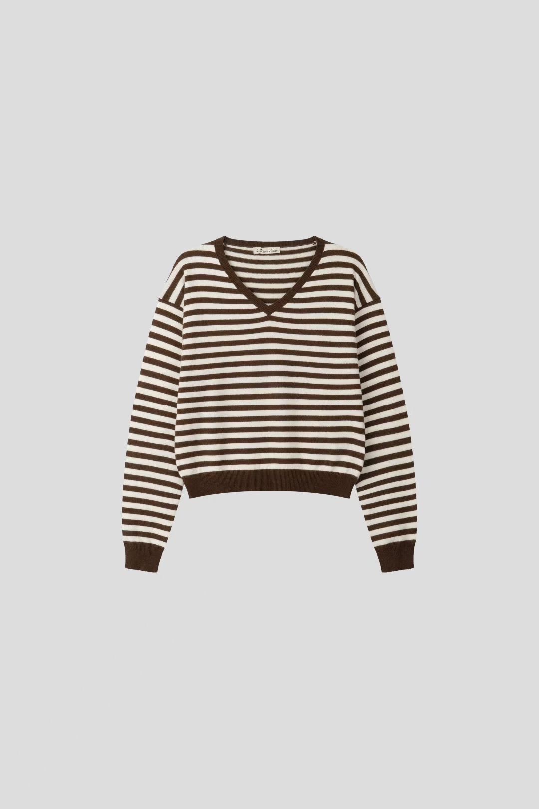 THE GGON東大門㊣代購女士新款25秋冬職業人氣休閑針織衫V領THE GGON針織衫圖色1