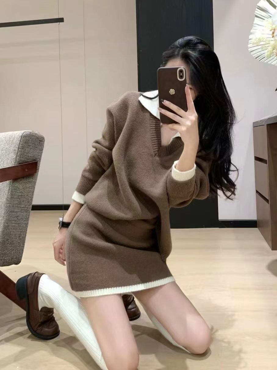 시선집중-T東大門㊣實拍女士新品25秋冬時尚熱賣休閑職業套裝시선집중-T套裝