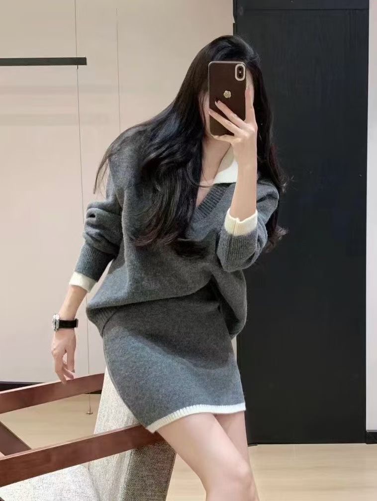 시선집중-T東大門㊣實拍女士新品25秋冬時尚熱賣休閑職業套裝시선집중-T套裝圖色1