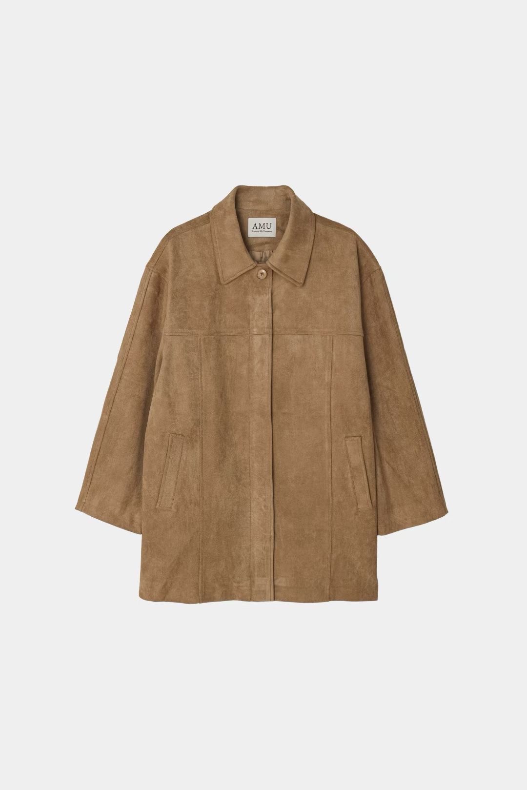 THE GGON韓國代購㊣女士新款休閑推薦25秋冬熱賣人氣夾克麂皮THE GGON夾克圖色1