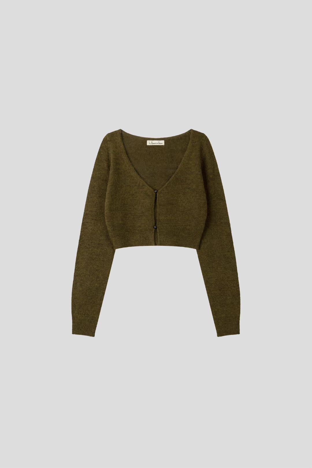 THE GGON韓國直郵㊣女裝新品人氣25秋冬休閑針織衫短款開衫THE GGON針織衫圖色1