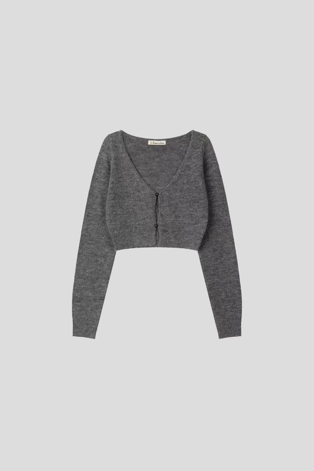 THE GGON韓國直郵㊣女裝新品人氣25秋冬休閑針織衫短款開衫THE GGON針織衫圖色3