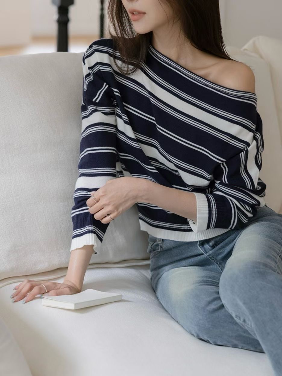 시선집중-T東大門㊣代購女士新款真品熱賣25秋冬時尚針織衫시선집중-T針織衫圖色2