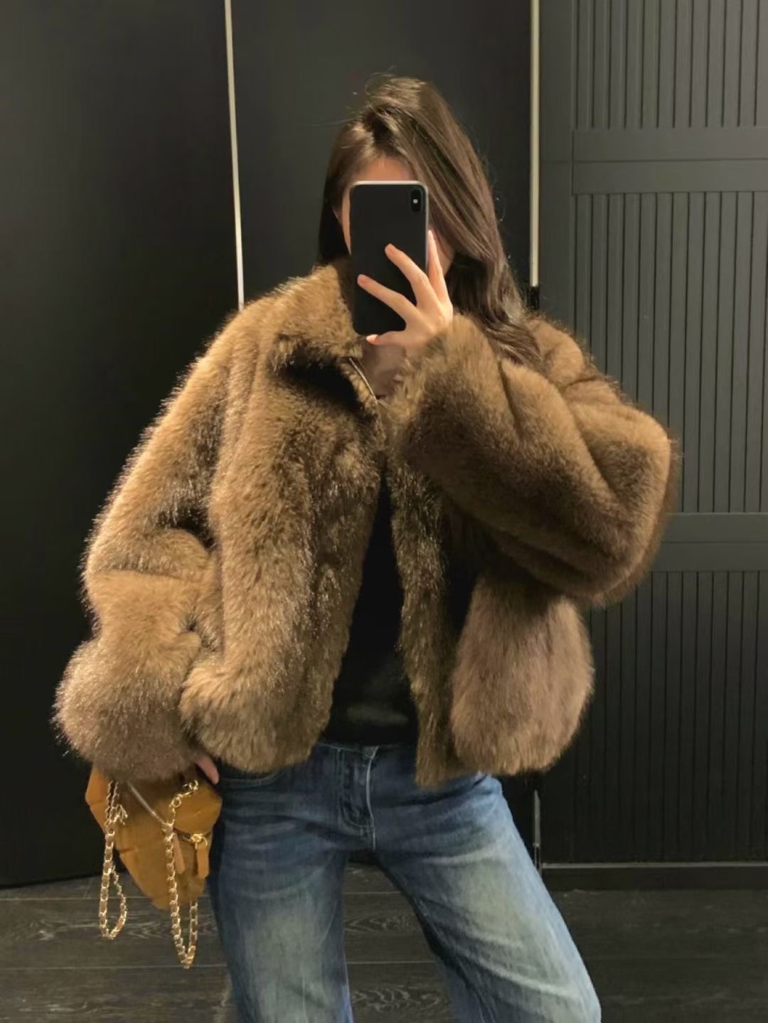 시선집중-T東大門㊣直郵女裝新品時尚推薦真品人氣夾克毛絨시선집중-T夾克