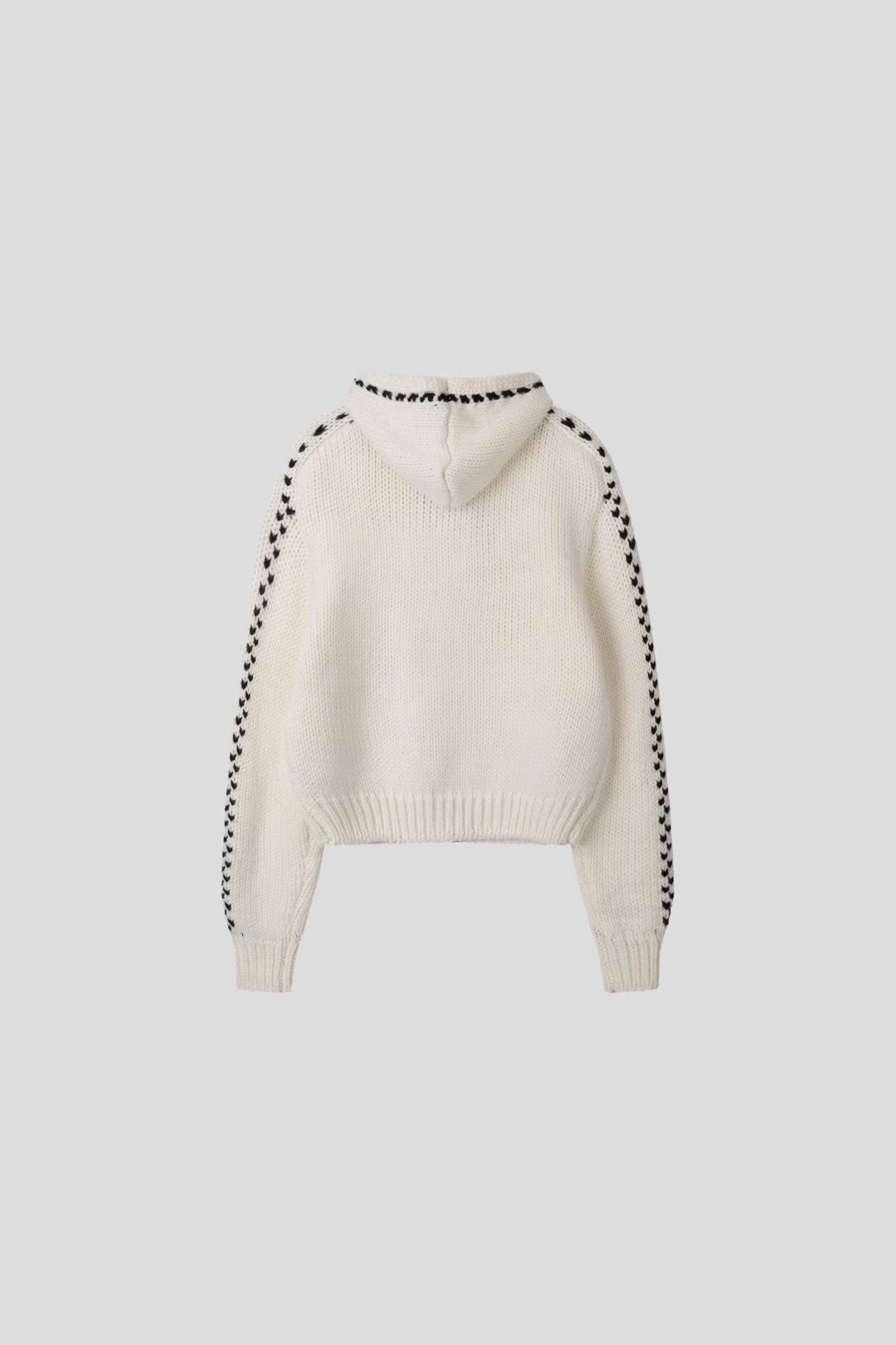 THE GGON東大門㊣實拍女士新品推薦人氣針織衫連帽針織衫拉鏈THE GGON針織衫