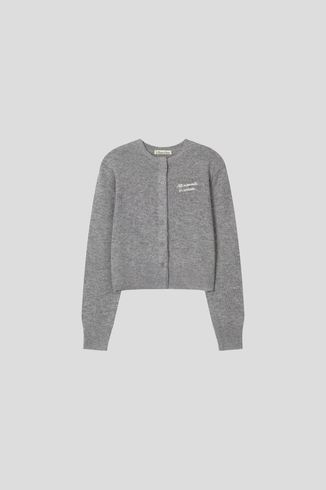 THE GGON東大門㊣直郵女裝新品25秋冬休閑人氣針織衫開衫紐扣THE GGON針織衫圖色1