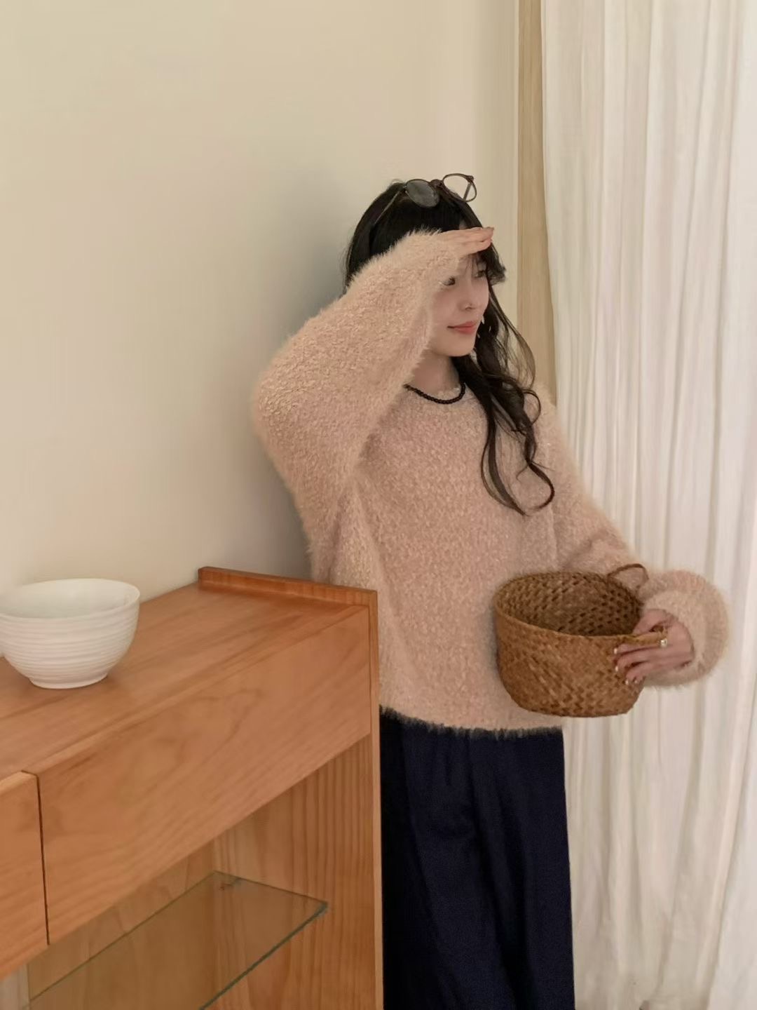 시선집중-T東大門㊣實拍女裝新款職業25秋冬熱賣真品針織衫棉시선집중-T針織衫