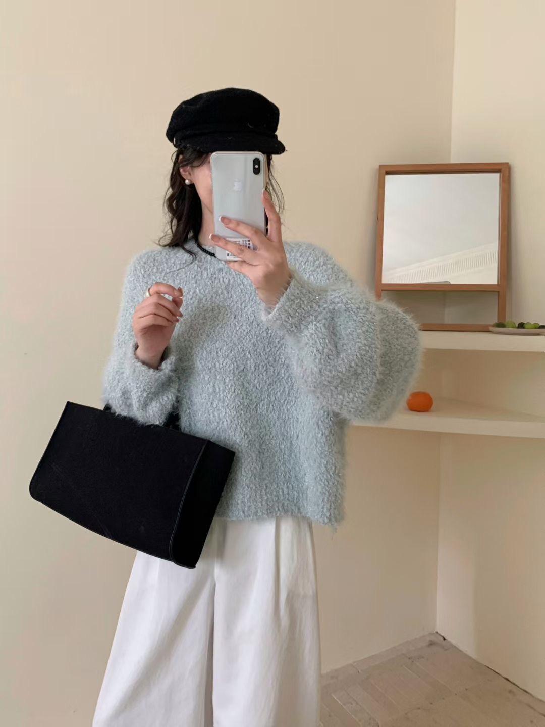 시선집중-T東大門㊣實拍女裝新款職業25秋冬熱賣真品針織衫棉시선집중-T針織衫圖色1