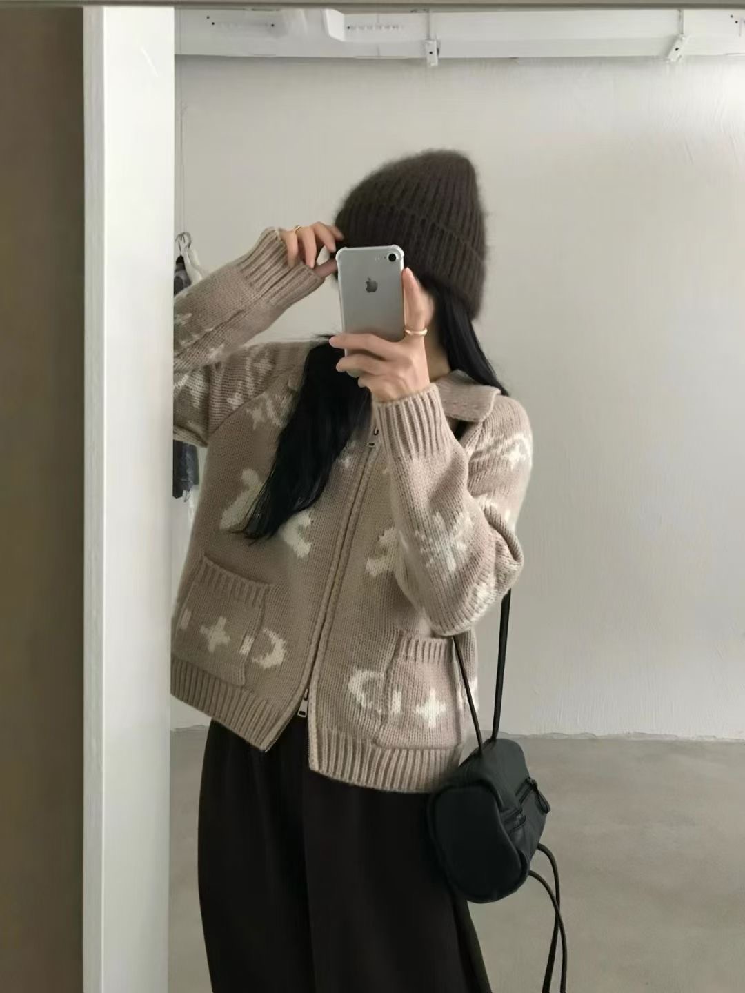 시선집중-T東大門㊣直郵女士新款休閑真品熱賣25秋冬毛衣兔子시선집중-T毛衣