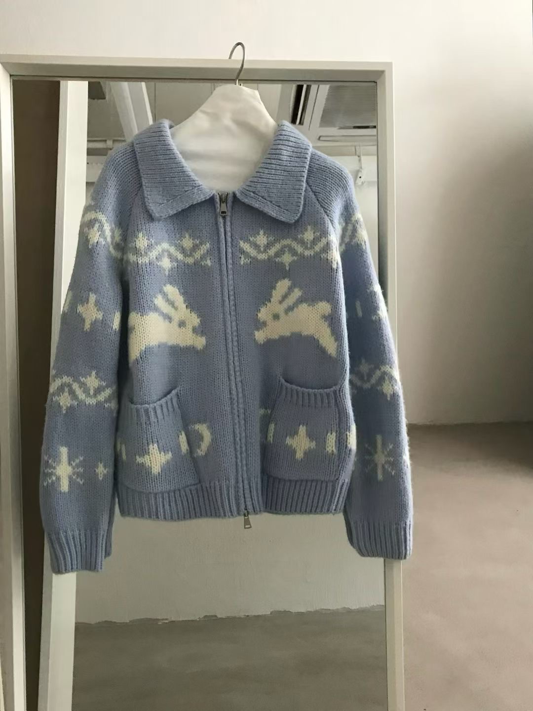 시선집중-T東大門㊣直郵女士新款休閑真品熱賣25秋冬毛衣兔子시선집중-T毛衣圖色2