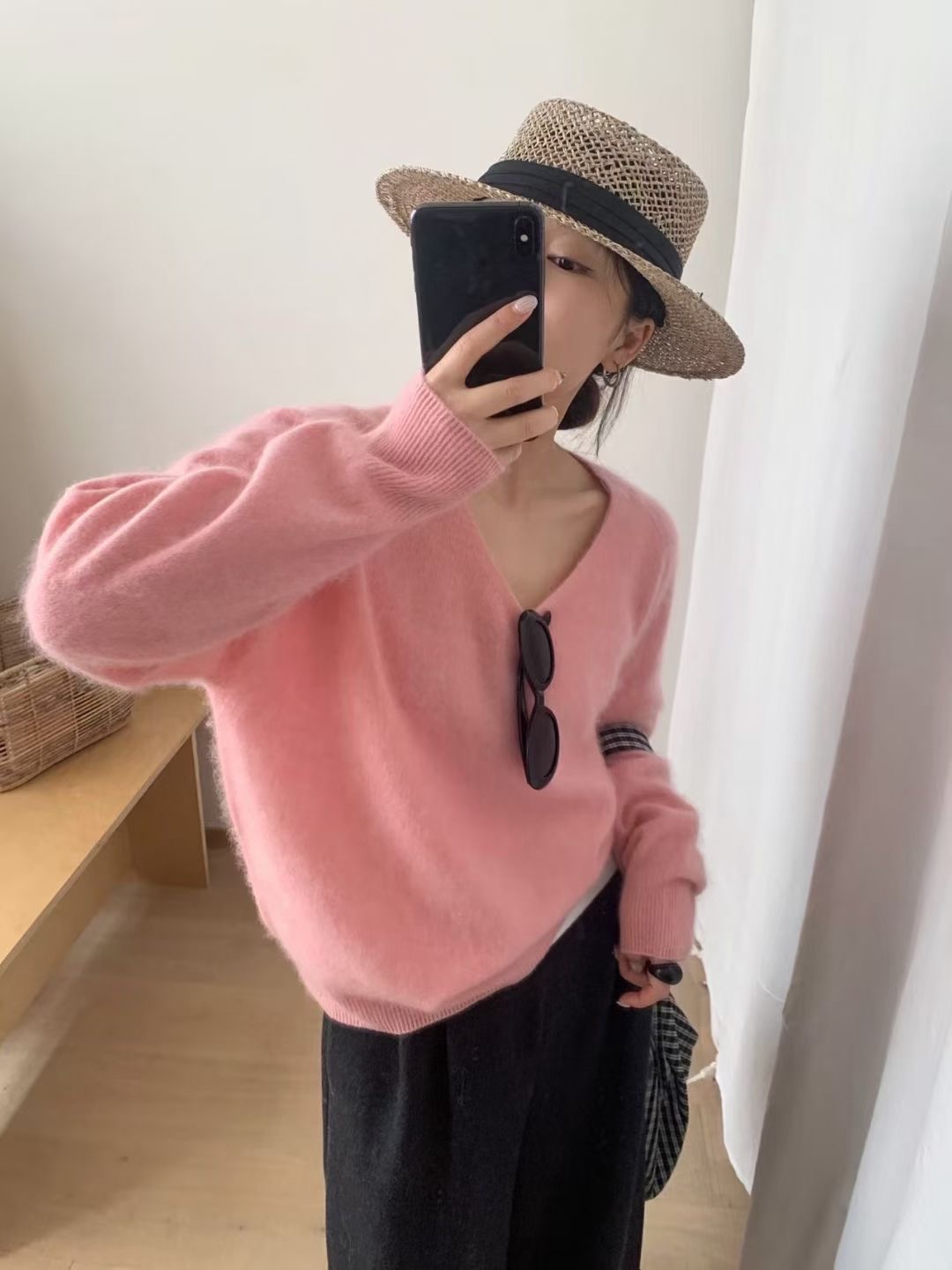 시선집중-T東大門㊣代購女士新品職業推薦熱賣人氣休閑針織衫시선집중-T針織衫圖色2