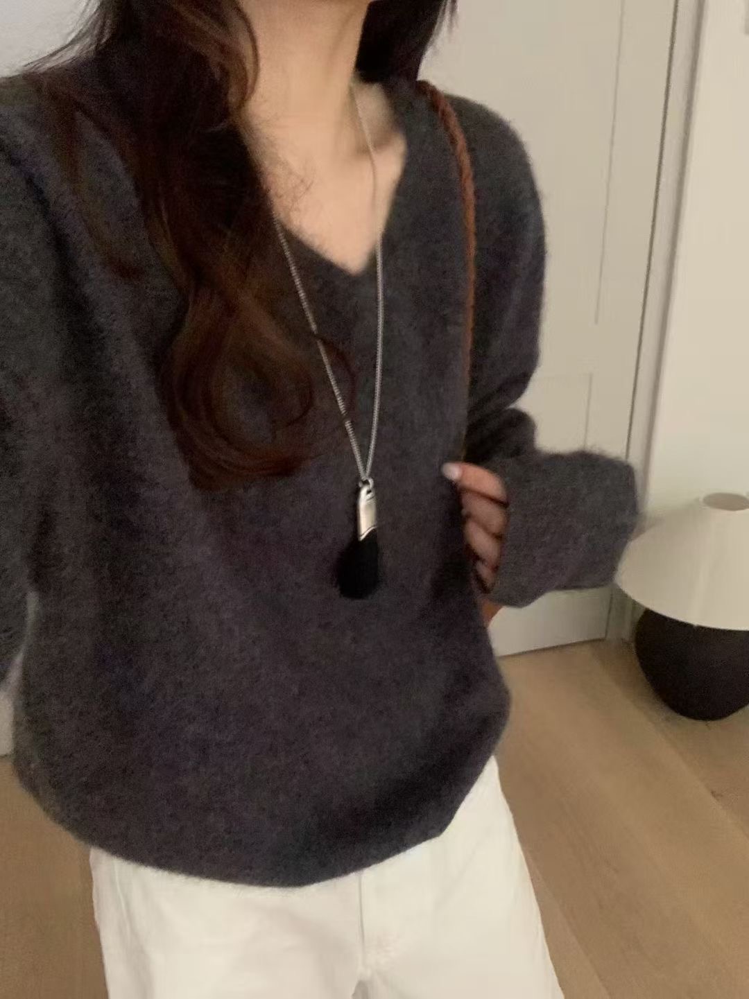 시선집중-T東大門㊣代購女士新品職業推薦熱賣人氣休閑針織衫시선집중-T針織衫圖色3