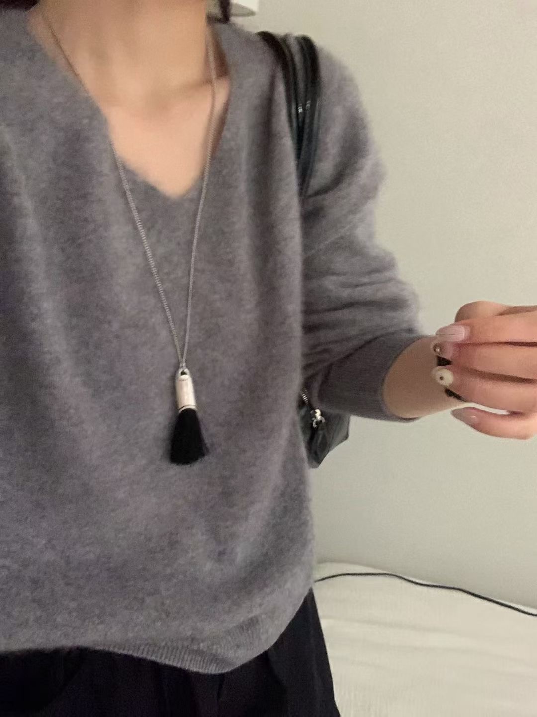 시선집중-T東大門㊣代購女士新品職業推薦熱賣人氣休閑針織衫시선집중-T針織衫圖色4