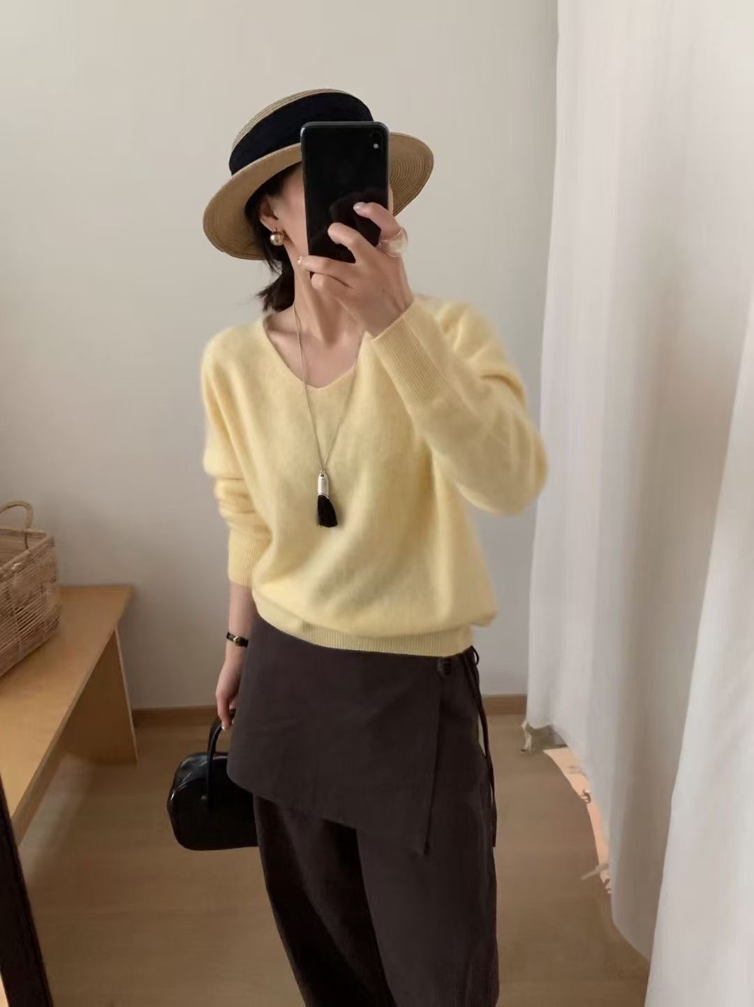 시선집중-T東大門㊣代購女士新品職業推薦熱賣人氣休閑針織衫시선집중-T針織衫圖色5