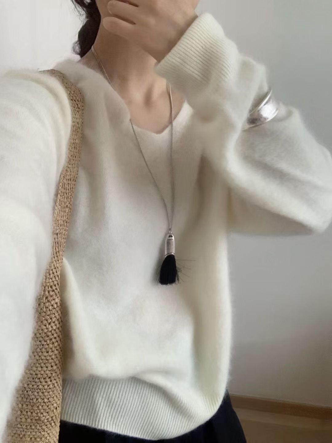 시선집중-T東大門㊣代購女士新品職業推薦熱賣人氣休閑針織衫시선집중-T針織衫圖色6