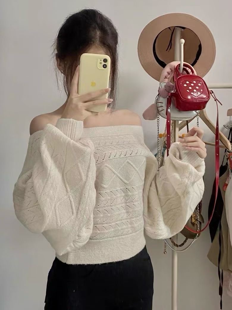 시선집중-T韓國直郵㊣女裝新款時尚熱賣職業人氣真品針織衫시선집중-T針織衫圖色1