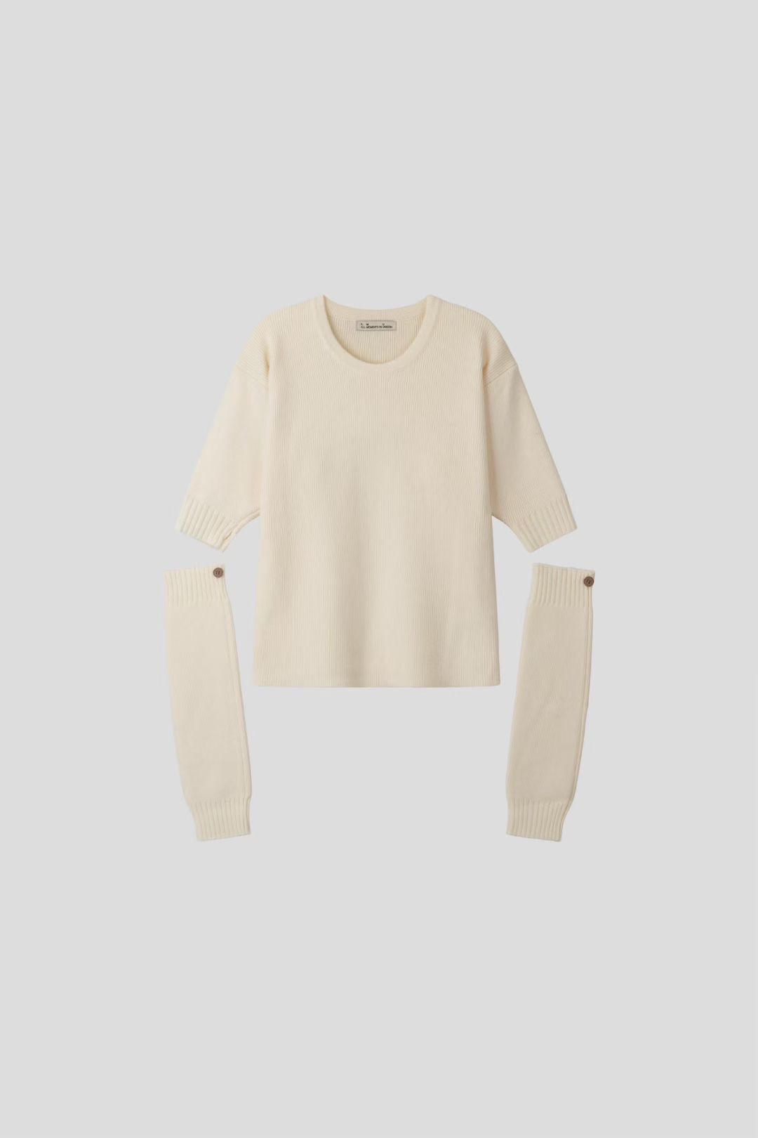 THE GGON韓國代購㊣女裝新品真品25秋冬人氣休閑針織衫開衩THE GGON針織衫圖色1