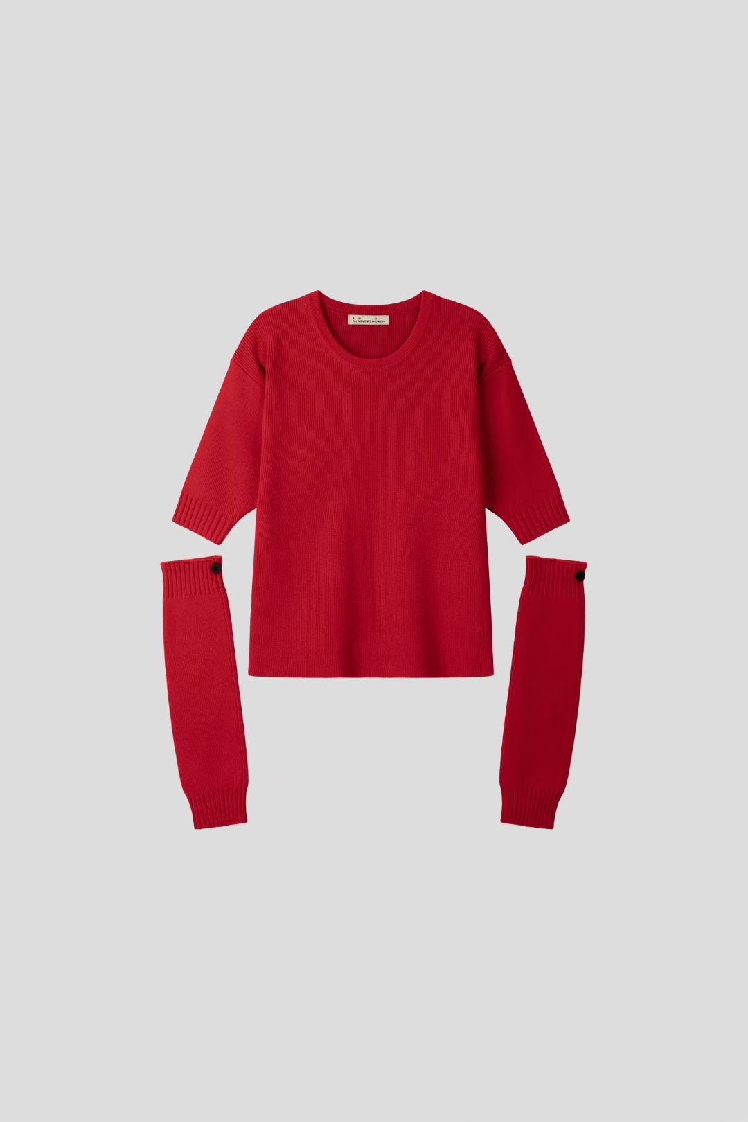 THE GGON韓國代購㊣女裝新品真品25秋冬人氣休閑針織衫開衩THE GGON針織衫圖色2