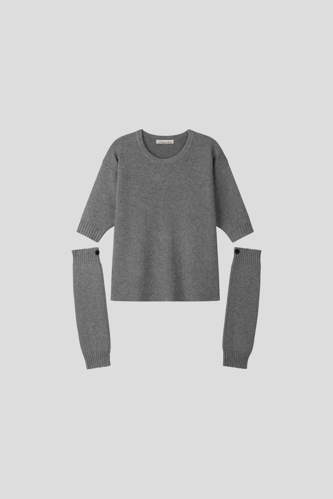 THE GGON韓國代購㊣女裝新品真品25秋冬人氣休閑針織衫開衩THE GGON針織衫圖色3