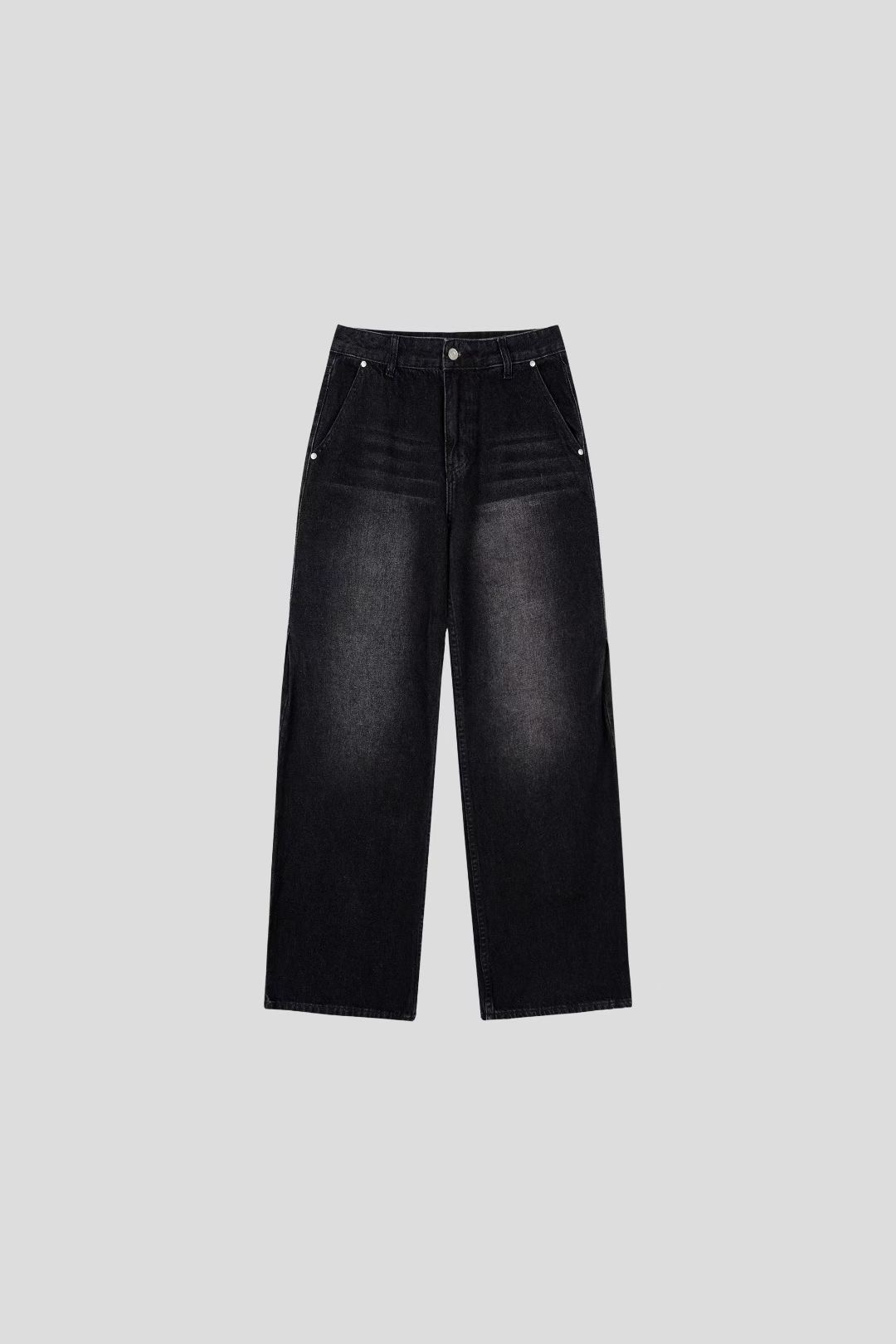 THE GGON韓國代購㊣女士新品真品推薦25秋冬人氣牛仔褲褶裥THE GGON牛仔褲圖色2