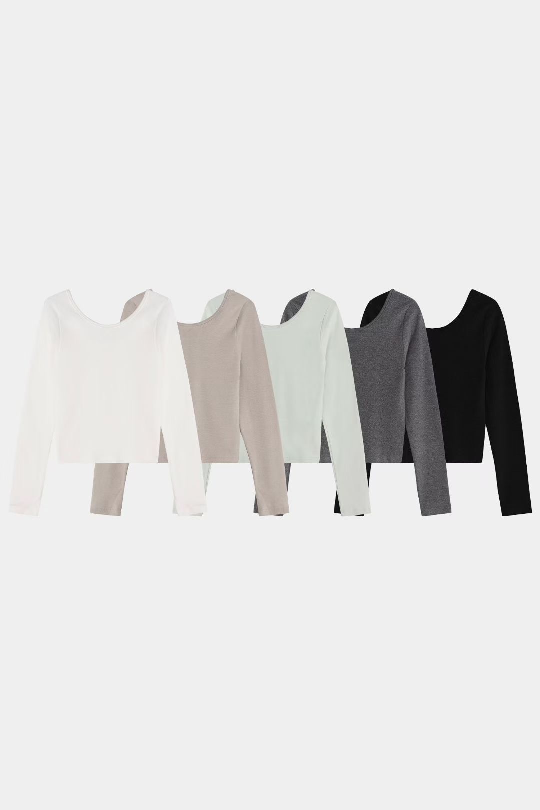 THE GGON韓國代購㊣女士新款休閑職業時尚推薦長袖T恤圓領THE GGON長袖T恤