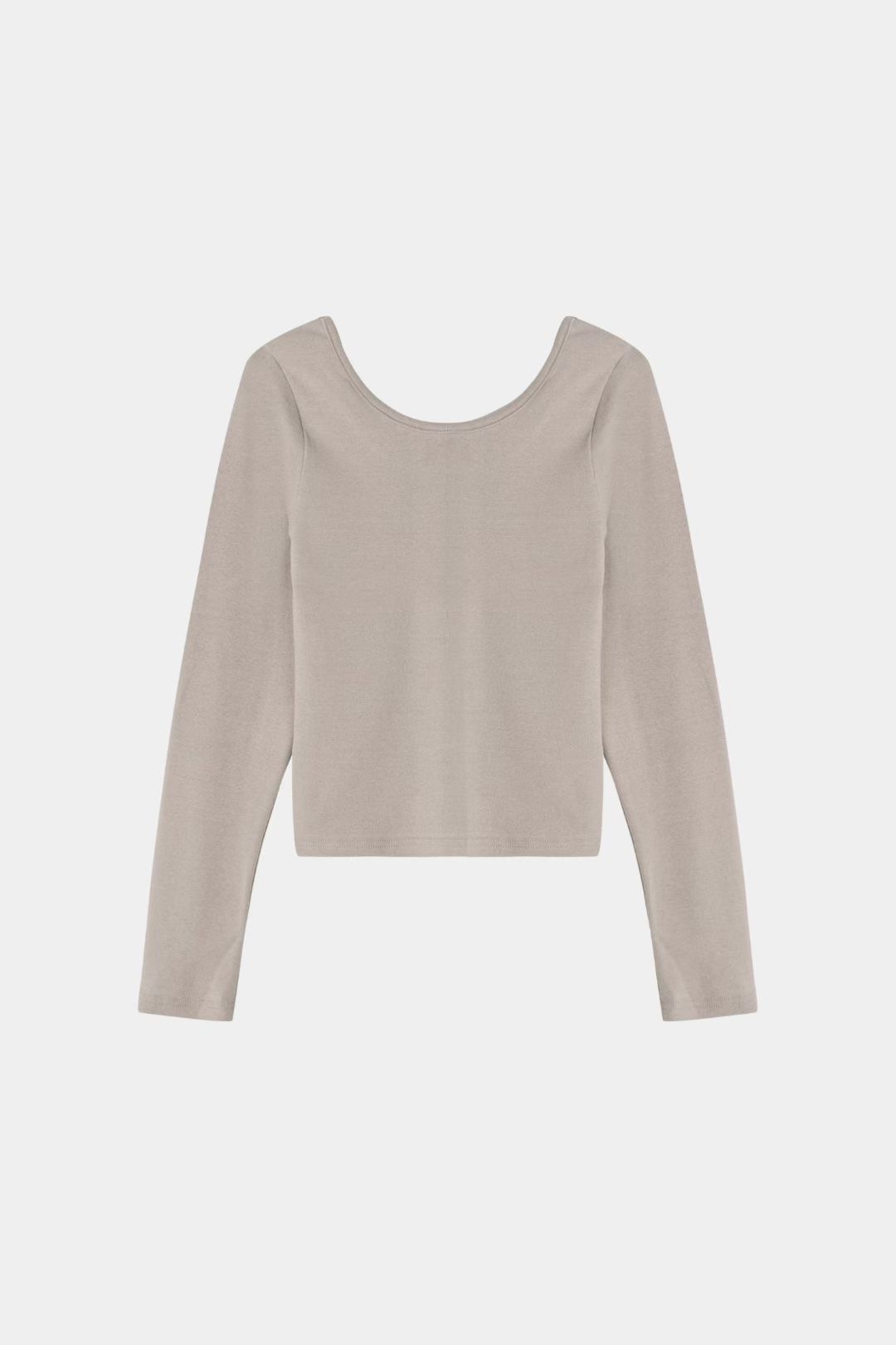 THE GGON韓國代購㊣女士新款休閑職業時尚推薦長袖T恤圓領THE GGON長袖T恤圖色2