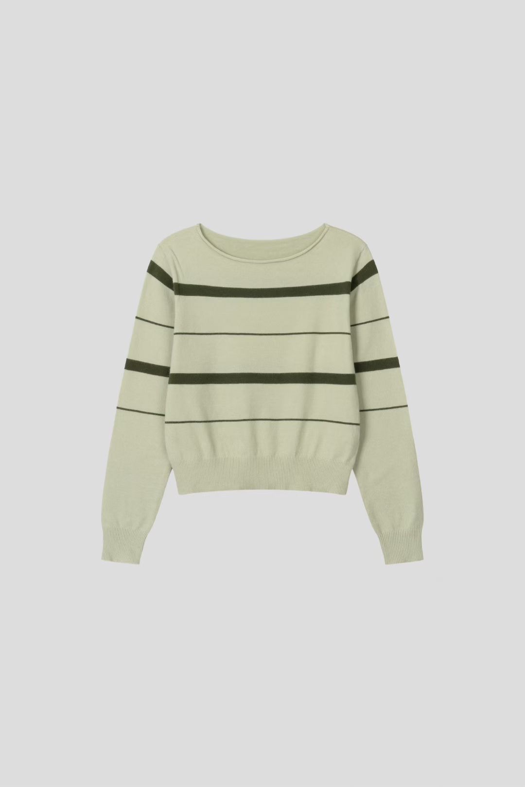 THE GGON東大門㊣實拍女裝新品25秋冬時尚休閑推薦針織衫船領THE GGON針織衫圖色2