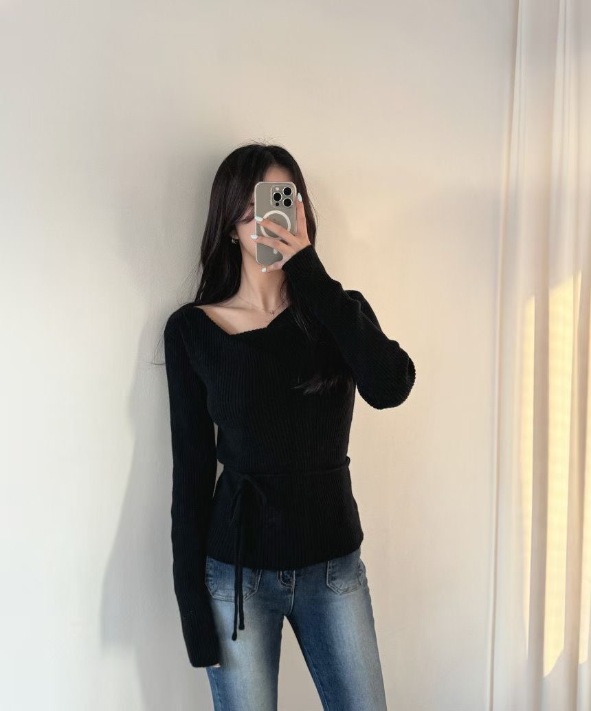 시선집중-T東大門㊣實拍女士新品休閑推薦職業人氣真品針織衫시선집중-T針織衫圖色3