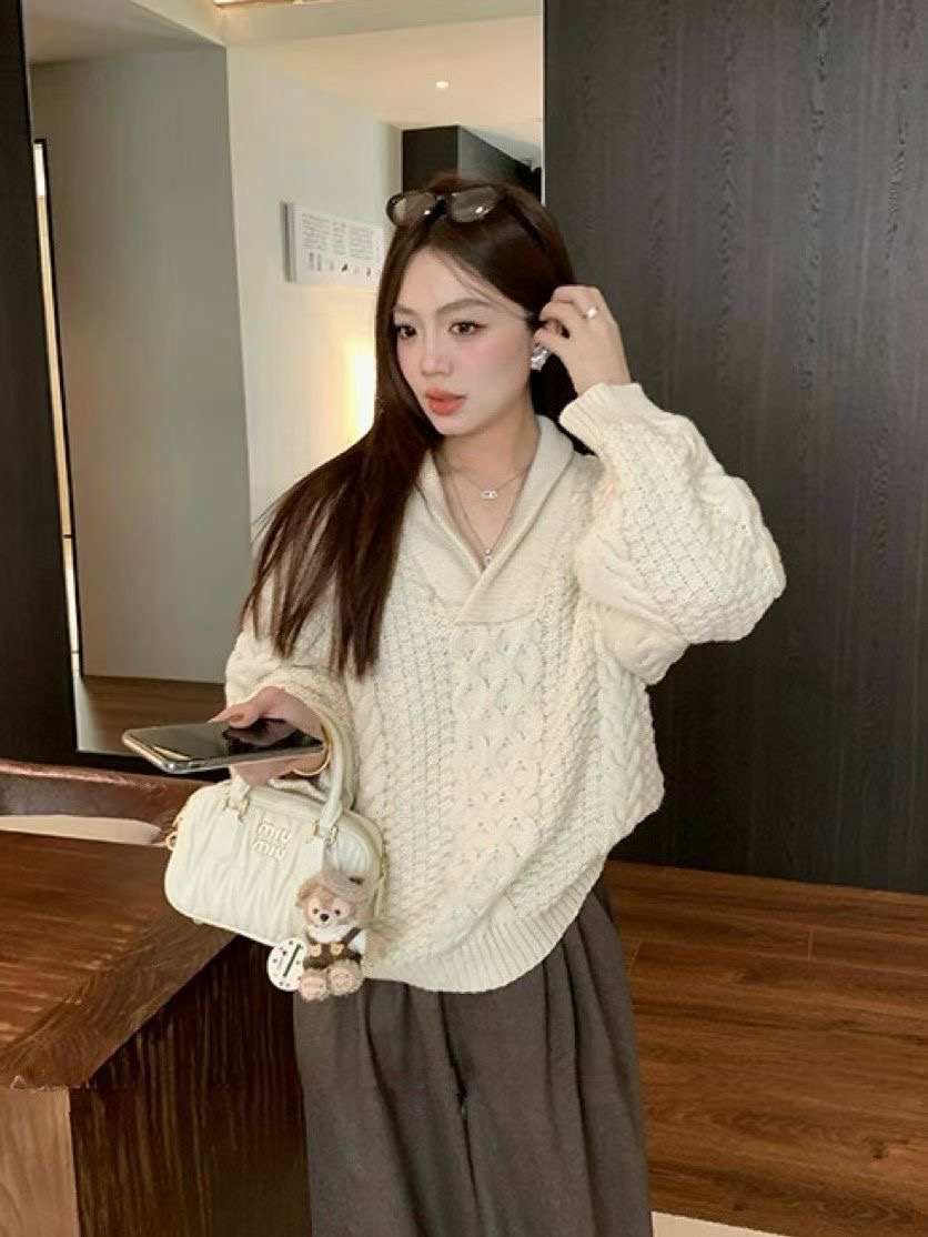 시선집중-T韓國直郵㊣女士新品推薦25秋冬職業真品熱賣毛衣시선집중-T毛衣