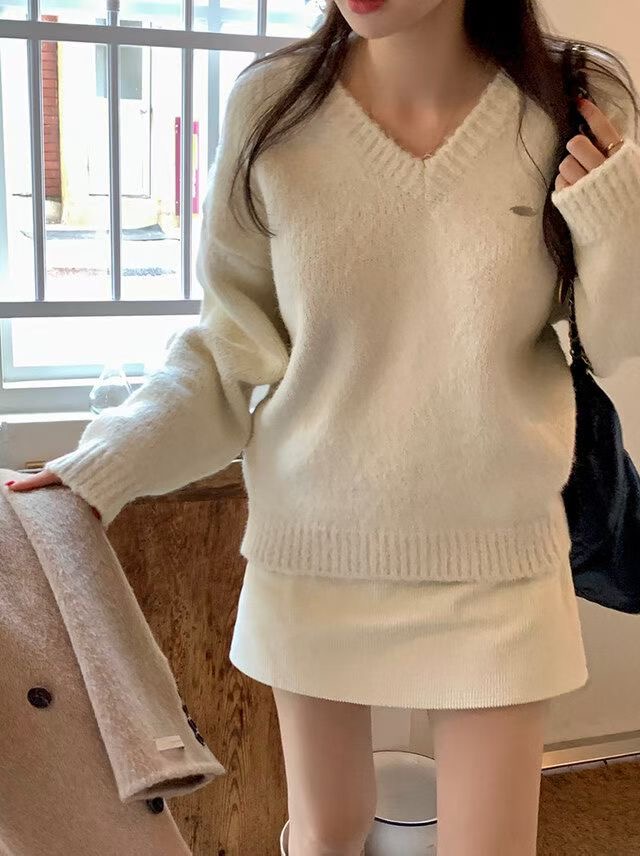 시선집중-T東大門㊣實拍女裝新款真品時尚休閑人氣熱賣針織衫시선집중-T針織衫圖色2