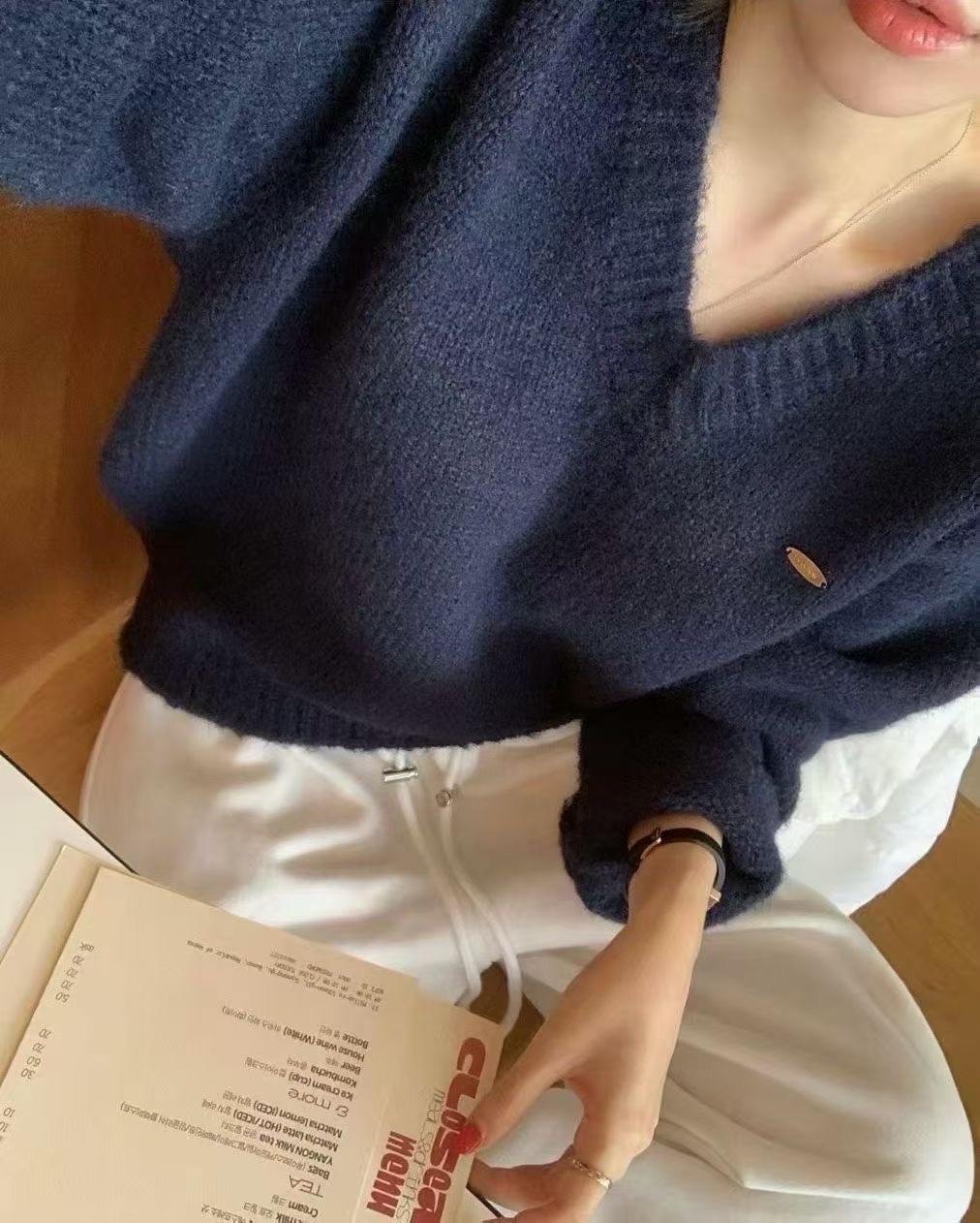 시선집중-T東大門㊣實拍女裝新款真品時尚休閑人氣熱賣針織衫시선집중-T針織衫圖色3