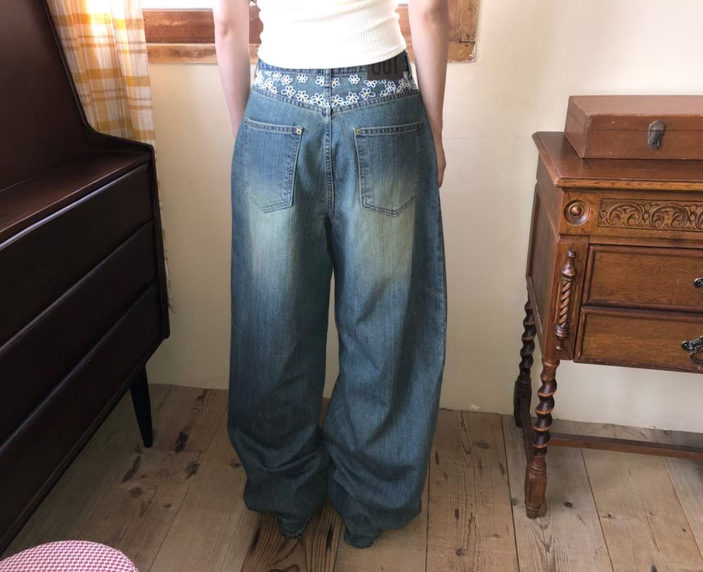 OOT韓國直郵㊣女士新款休閑人氣推薦時尚25秋冬職業熱賣牛仔褲OOT牛仔褲