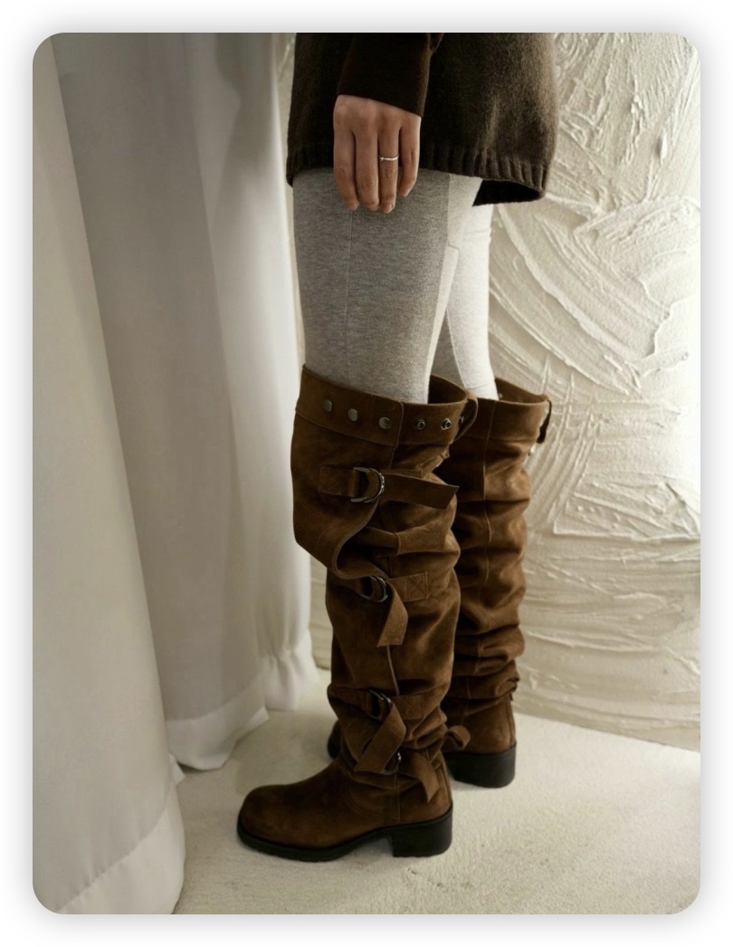 RAMA東大門㊣代購女士新品25秋冬熱賣人氣職業休閑真品靴子RAMA靴子