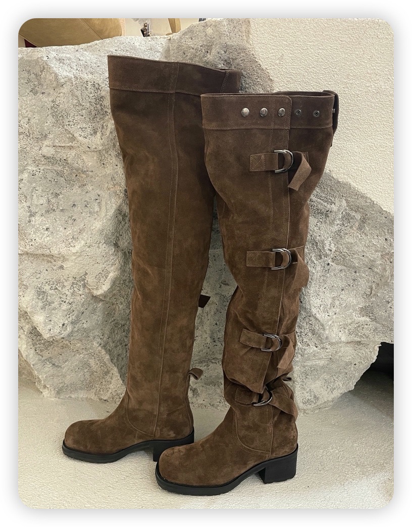 RAMA東大門㊣代購女士新品25秋冬熱賣人氣職業休閑真品靴子RAMA靴子圖色1