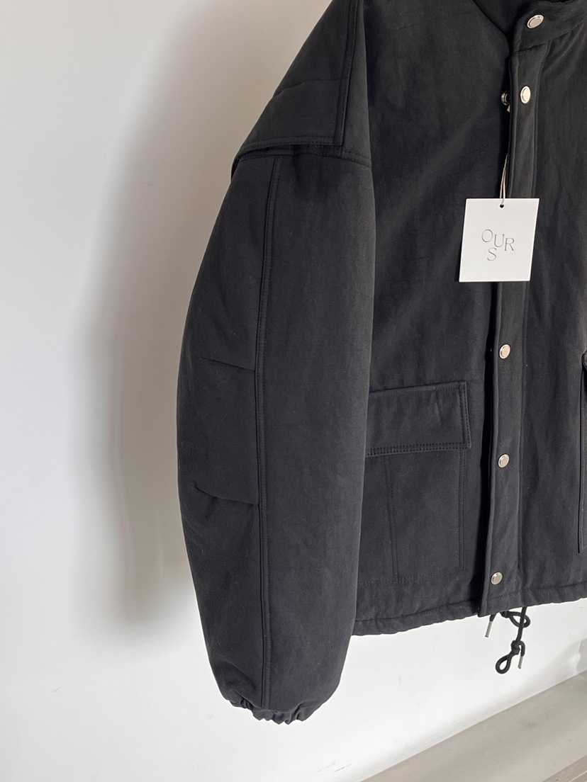 OURS韓國代購㊣女士新款休閑推薦25秋冬職業時尚熱賣短款棉服OURS短款棉服