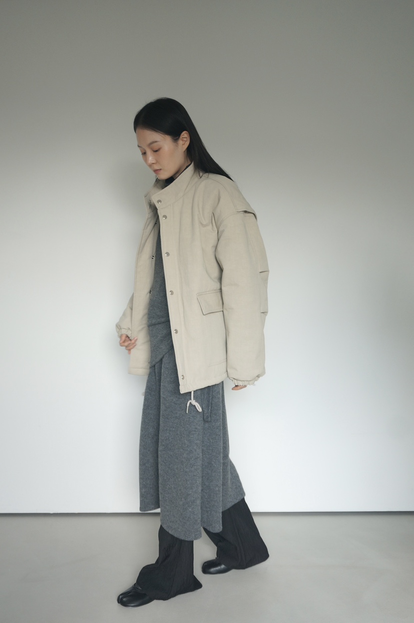 OURS韓國代購㊣女士新款休閑推薦25秋冬職業時尚熱賣短款棉服OURS短款棉服