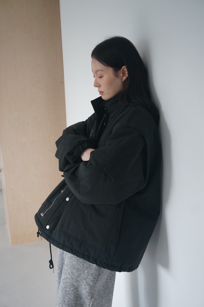 OURS韓國代購㊣女士新款休閑推薦25秋冬職業時尚熱賣短款棉服OURS短款棉服