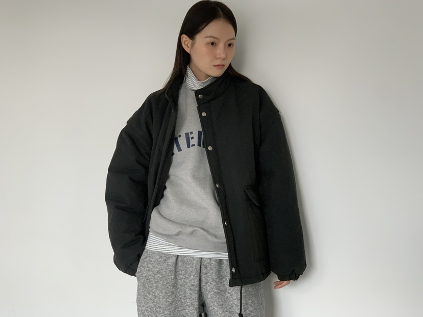 OURS韓國代購㊣女士新款休閑推薦25秋冬職業時尚熱賣短款棉服OURS短款棉服