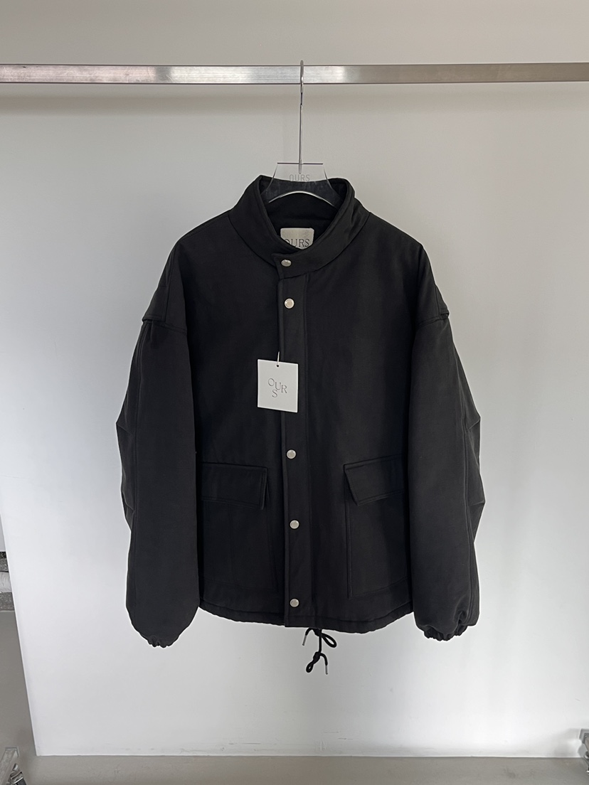 OURS韓國代購㊣女士新款休閑推薦25秋冬職業時尚熱賣短款棉服OURS短款棉服圖色2