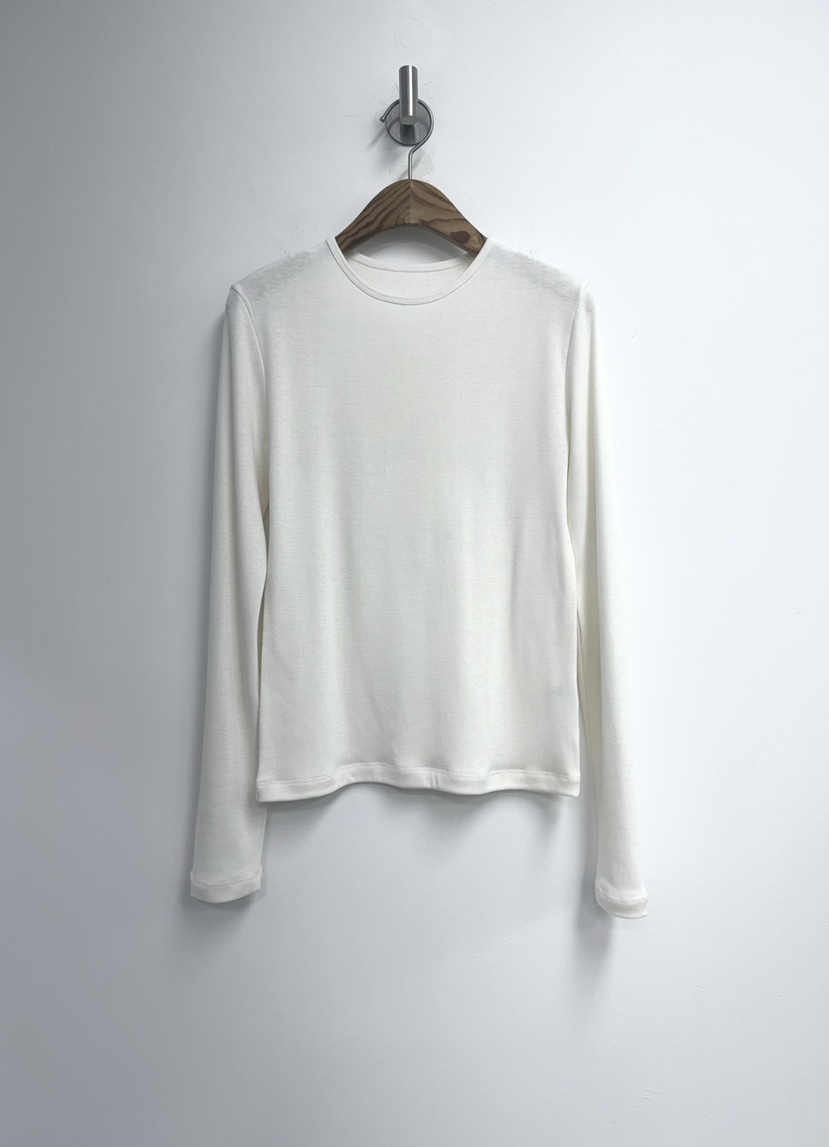 YIKHO STYLE東大門㊣實拍女裝新品職業休閑長袖T恤羊毛柔軟YIKHO STYLE長袖T恤圖色1