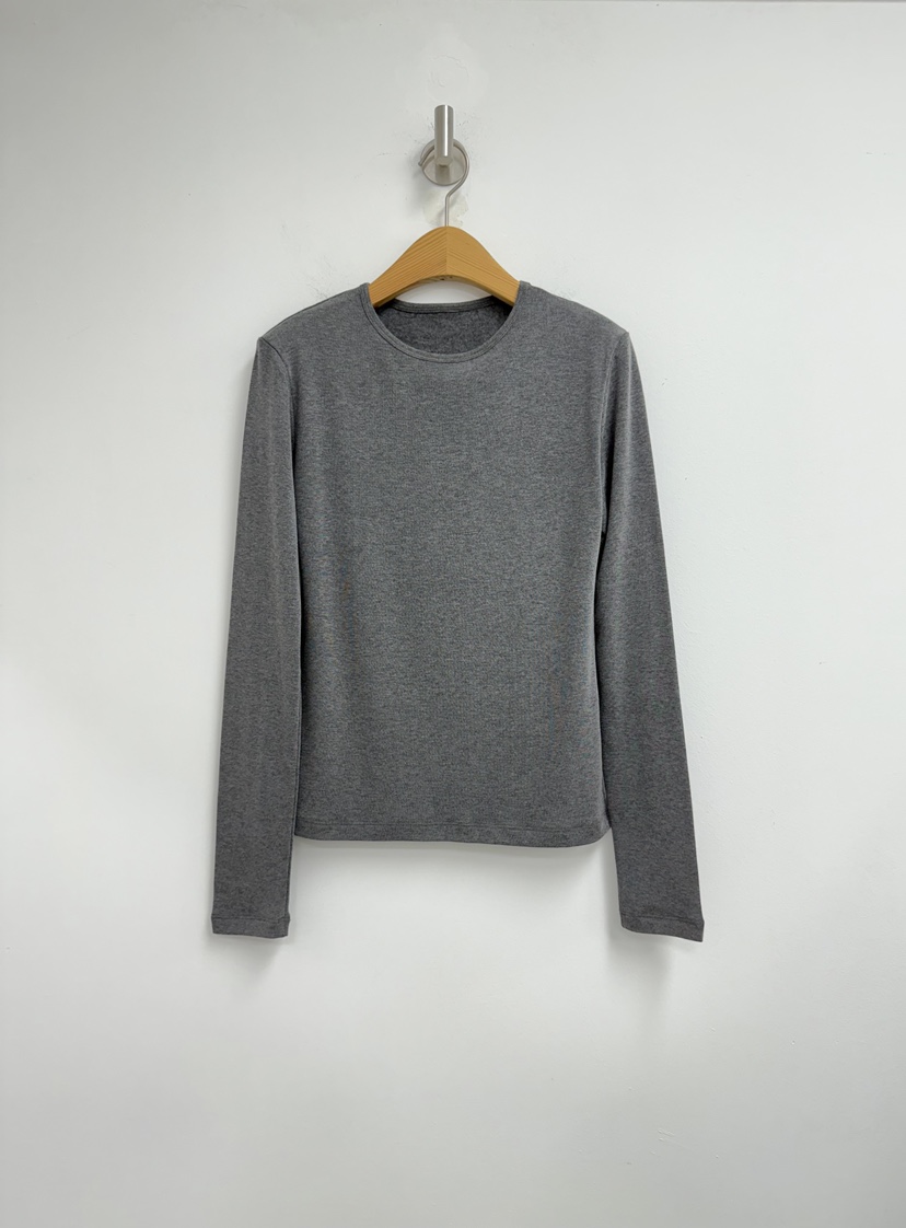 YIKHO STYLE東大門㊣實拍女裝新品職業休閑長袖T恤羊毛柔軟YIKHO STYLE長袖T恤圖色3