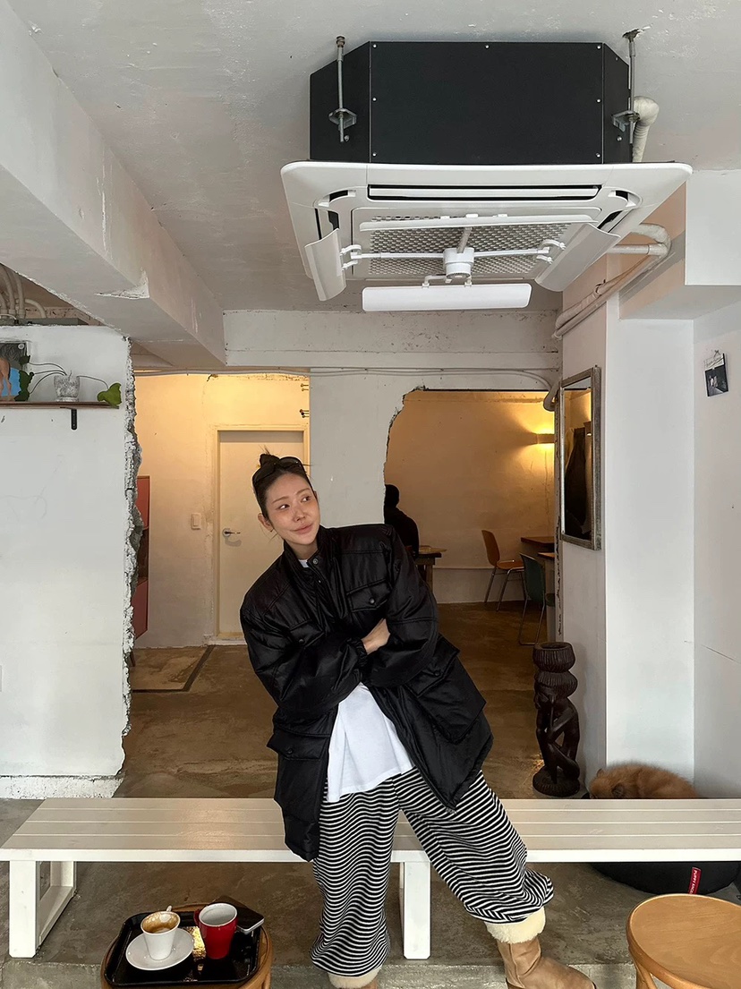 THE FIRST-Q韓國直郵㊣女士新款時尚熱賣人氣職業夾克口袋THE FIRST夾克